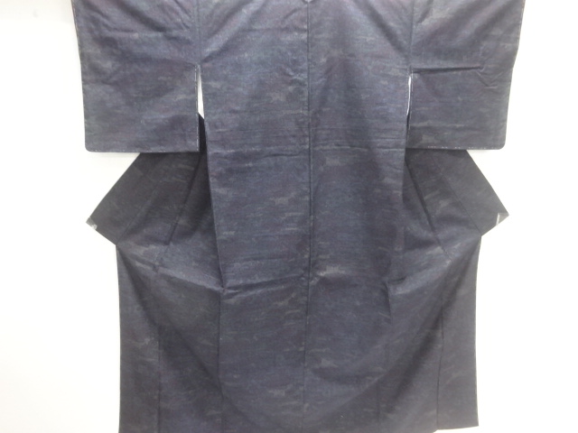 JAPANESE KIMONO / TSUMUGI / WOVEN FLOWER 